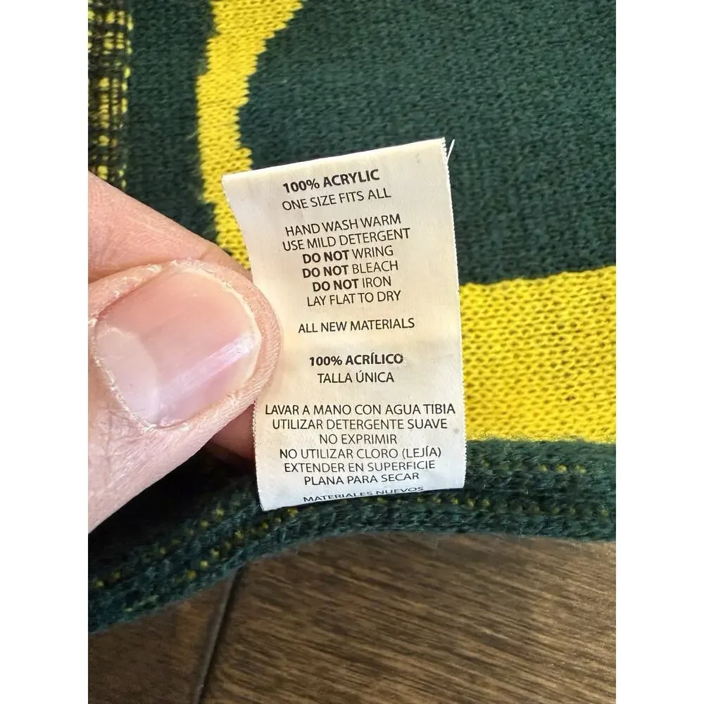 Forever Collectibles Unisex Green Yellow NCAA Oregon Ducks Scarf One Size